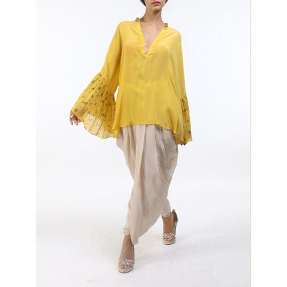 Nikasha Bloom Pitambari Yellow Top