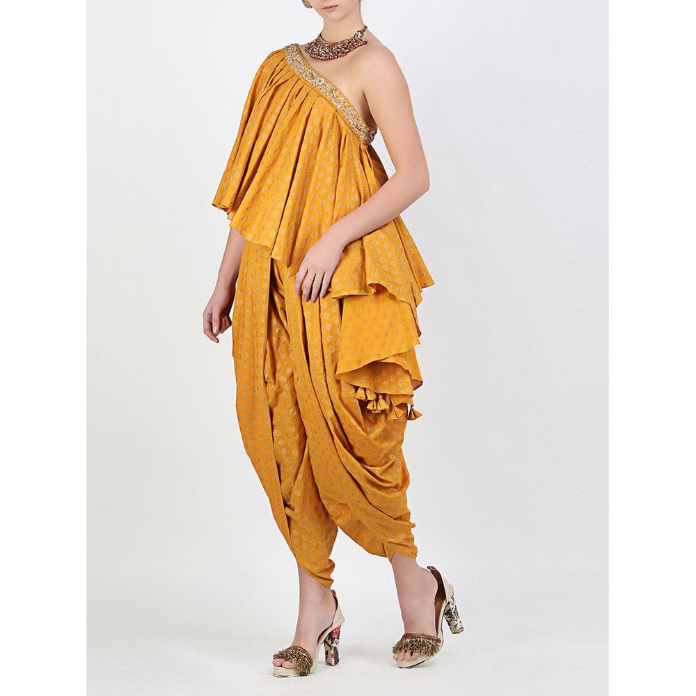 Nikasha Rani Ivory Kota Doria Sharara With Dupatta - Set of 3