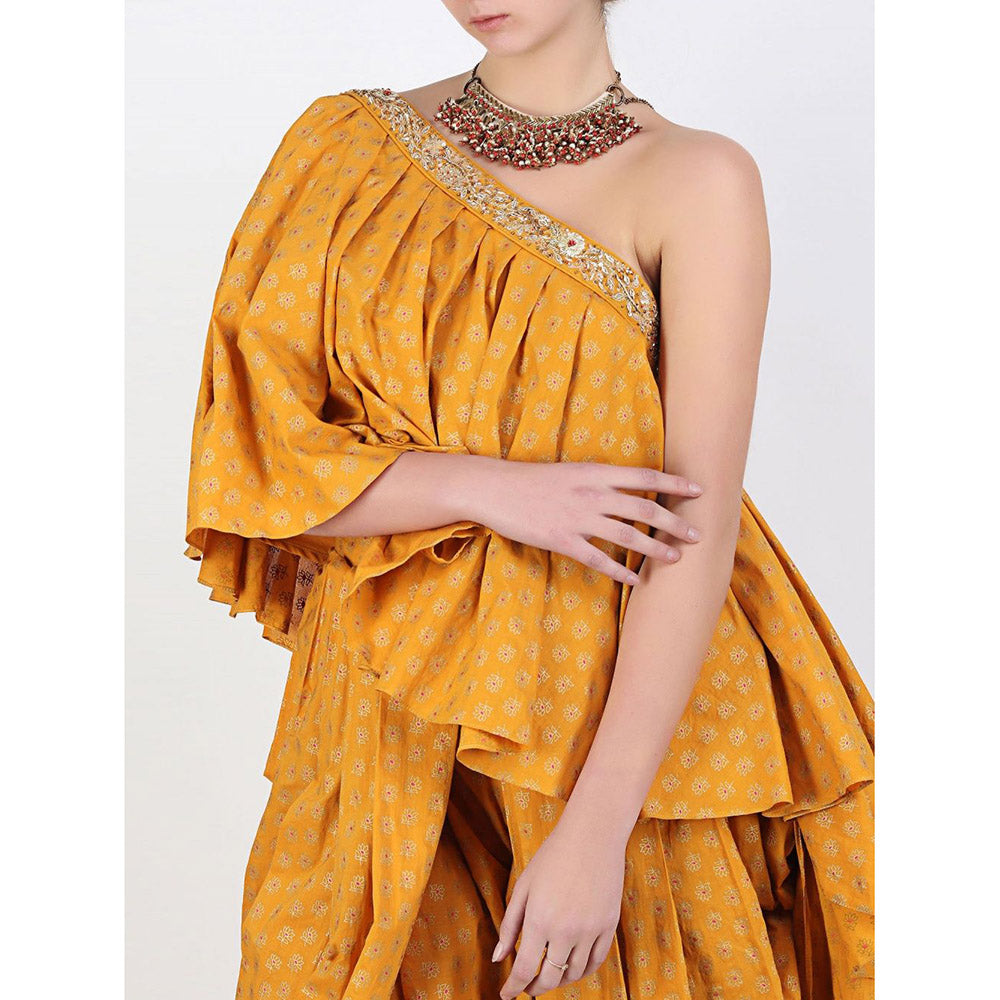 Nikasha Rani Ivory Kota Doria Sharara With Dupatta - Set of 3