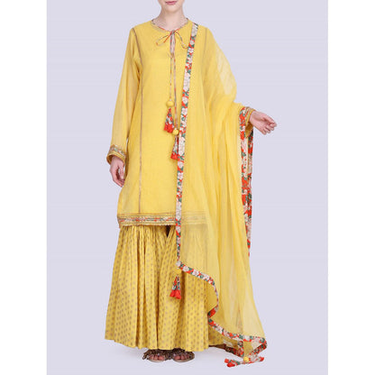 Nikasha Rani Pink Kurta With Soft Churidar - Set of 2