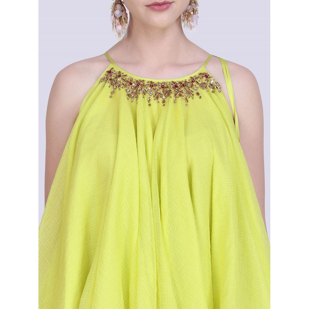 Nikasha Rani Green Kota Dorai Lehenga