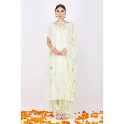 Nikasha Pista Rani Flare sleeve top With Pant - Set of 2