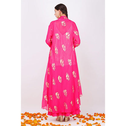 Nikasha Rani Pink Kurta With Soft Churidar - Set of 2