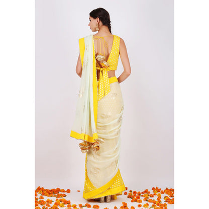 Nikasha Pista Rani Saree (Set of 2)