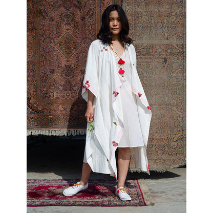 Nikasha Bulbul White Embroidered Jacket