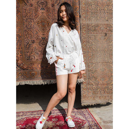 Nikasha Bulbul Embroidered Short