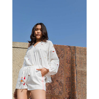 Nikasha Bulbul Top With Ruffles And Tassels