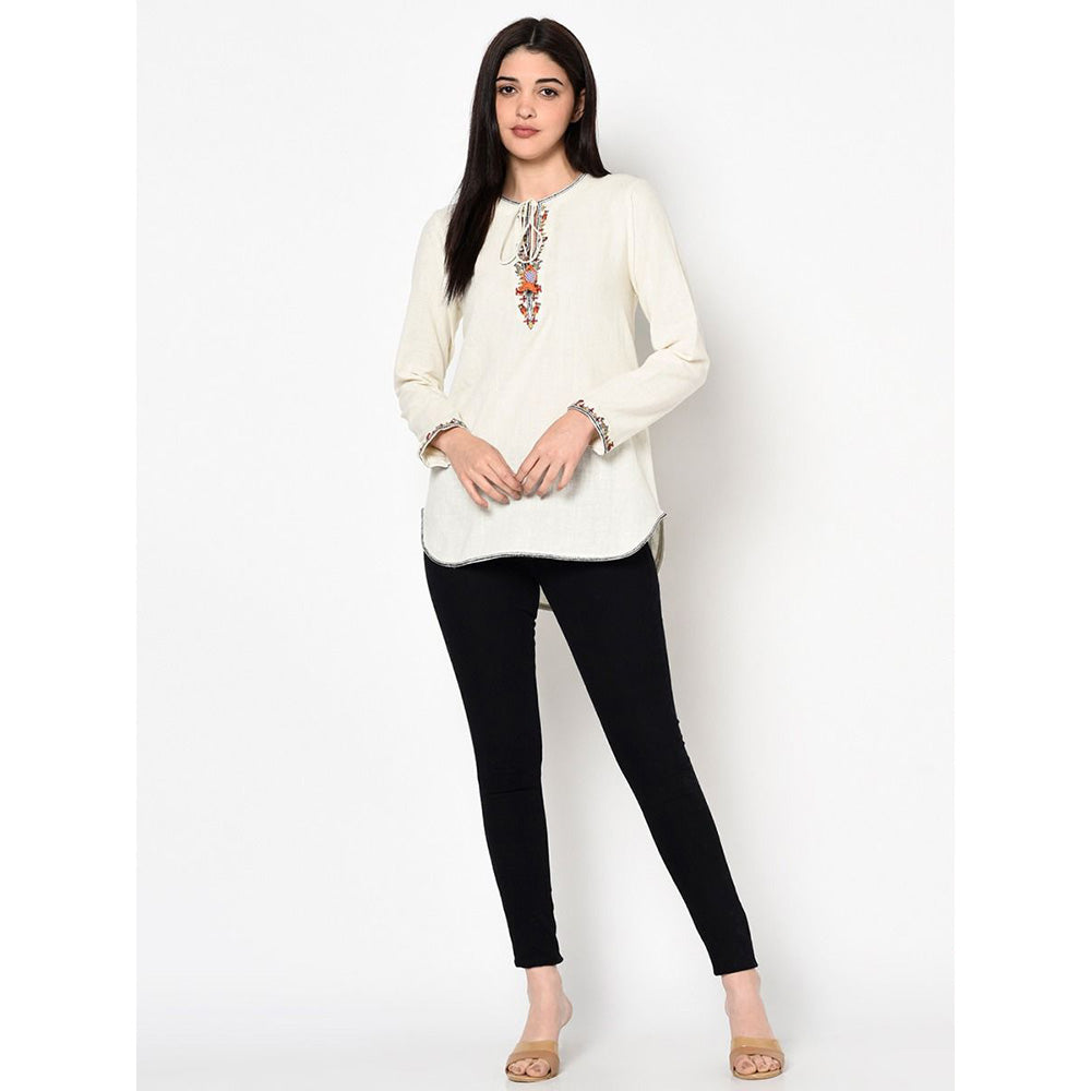 Nikasha Bulbul Top With Apple Cut Hem