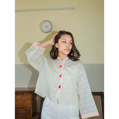 Nikasha Bulbul Chanderi Cutwork Top