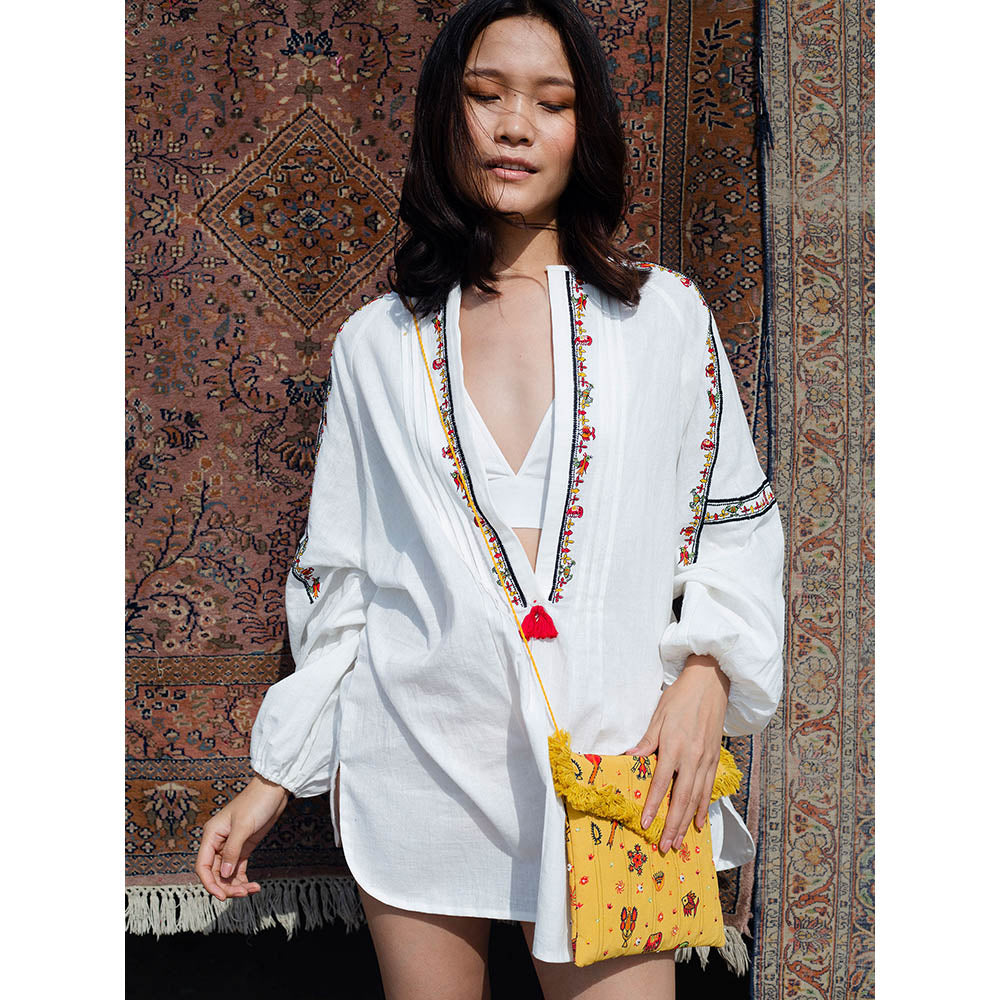 Nikasha Bulbul Embroidered Tunic With Detailing