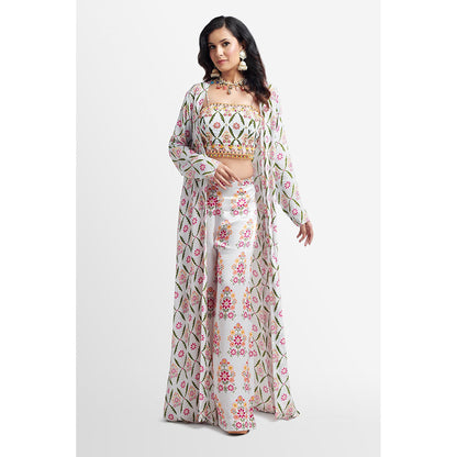 Nikkie J Alvira Embellished Bustier with Palazzo and Jacket (Set of 3)