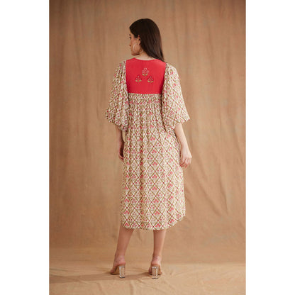 Nikasha Multi Color Bespoke Hand Embroidered Kurta (Set of 2)