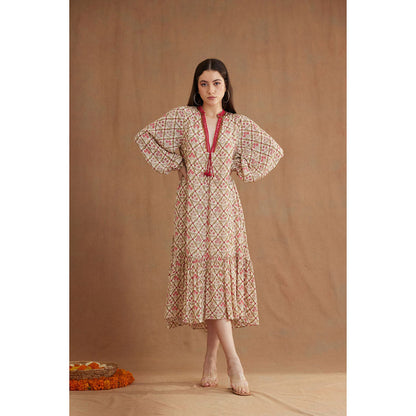 Nikasha Bespoke Hand Mirror Work Dress