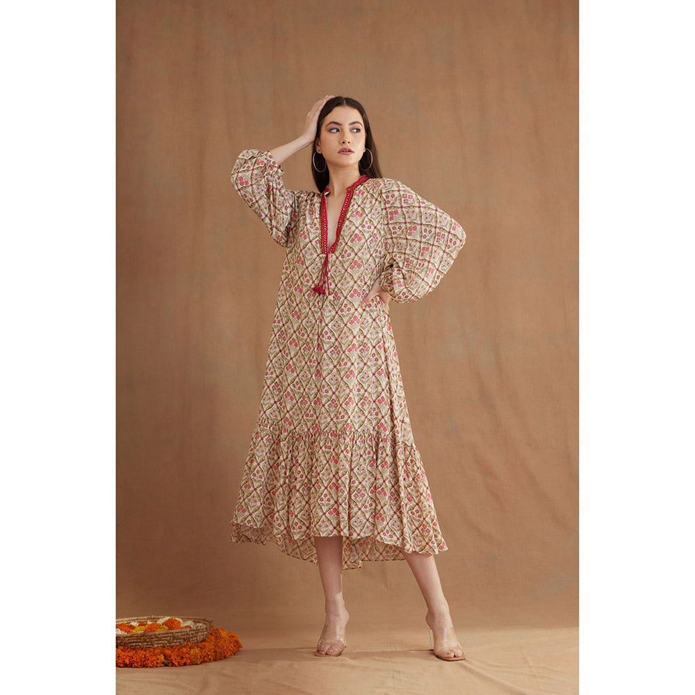 Nikasha Bespoke Hand Mirror Work Dress