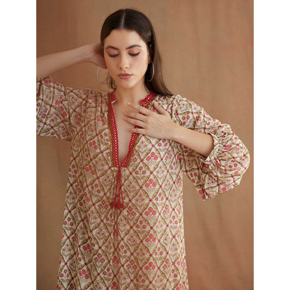 Nikasha Bespoke Hand Mirror Work Dress