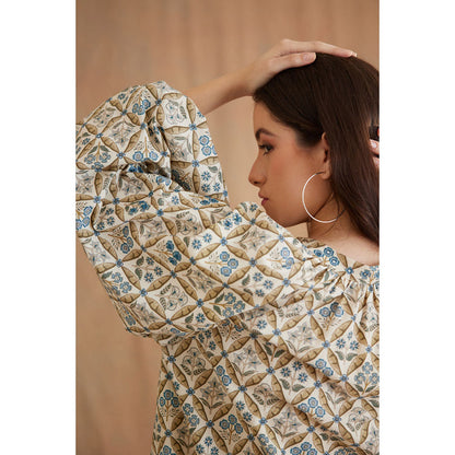 Nikasha Bespoke Gathered Neck Shirt Dress
