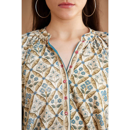Nikasha Bespoke Gathered Neck Shirt Dress