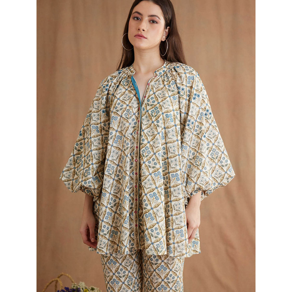Nikasha Bespoke Gathered Neck Shirt Dress