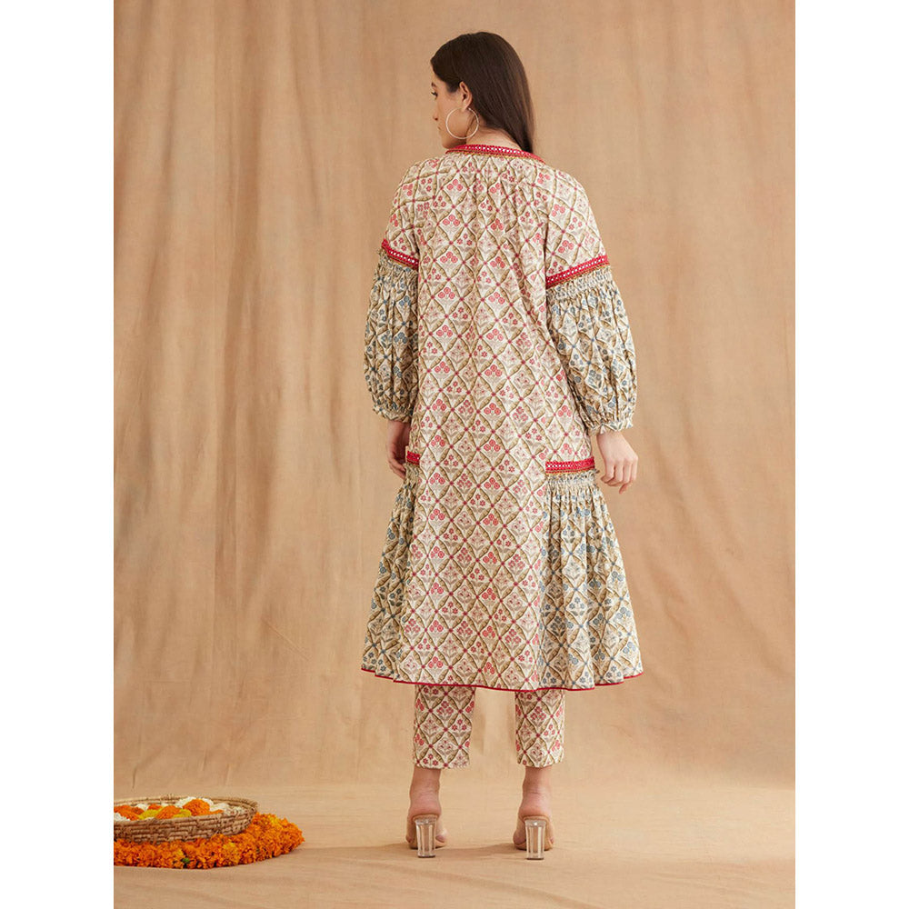 Nikasha Bespoke Mughal Print Co-Ord (Set of 2)
