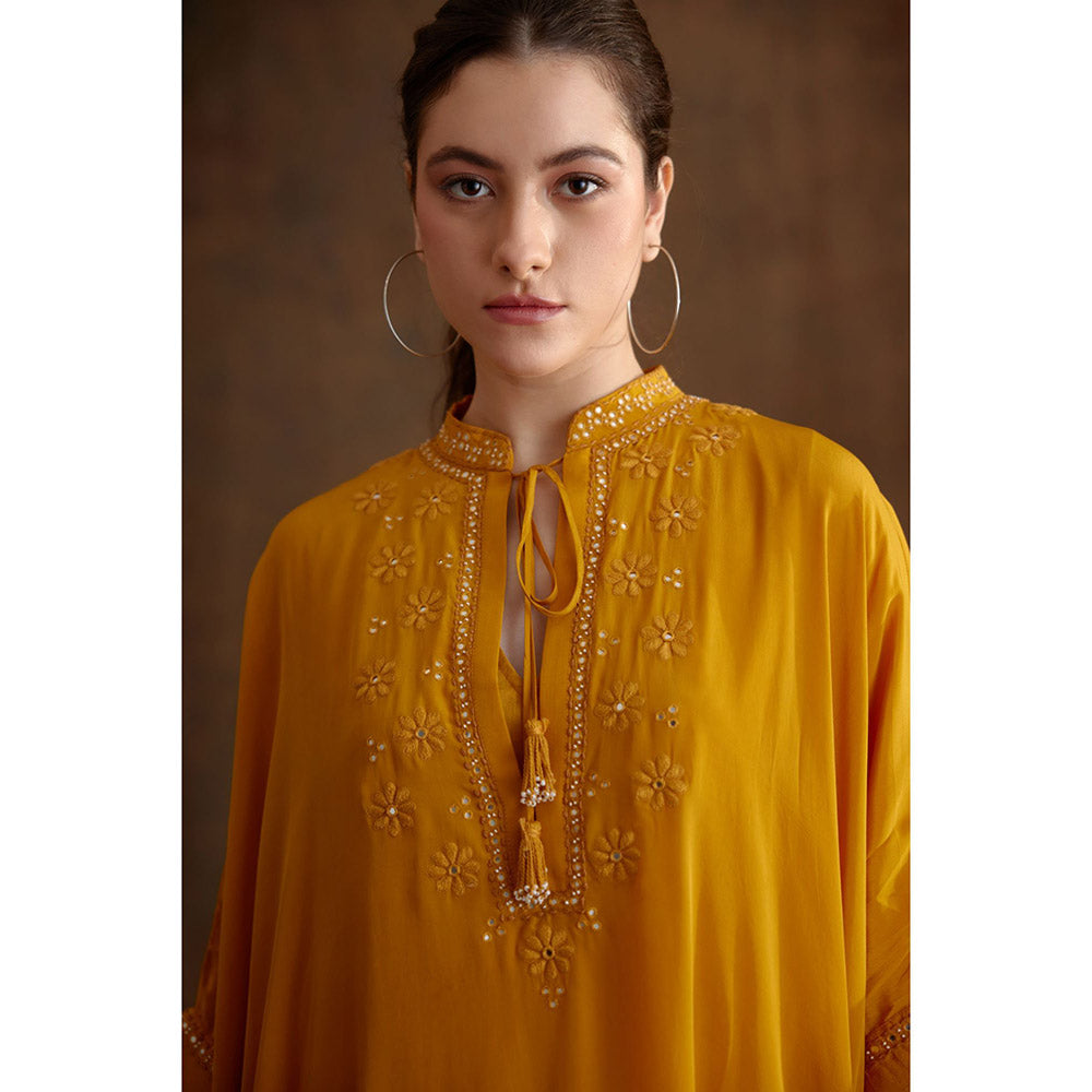 Nikasha Ochre Kaftan Dress