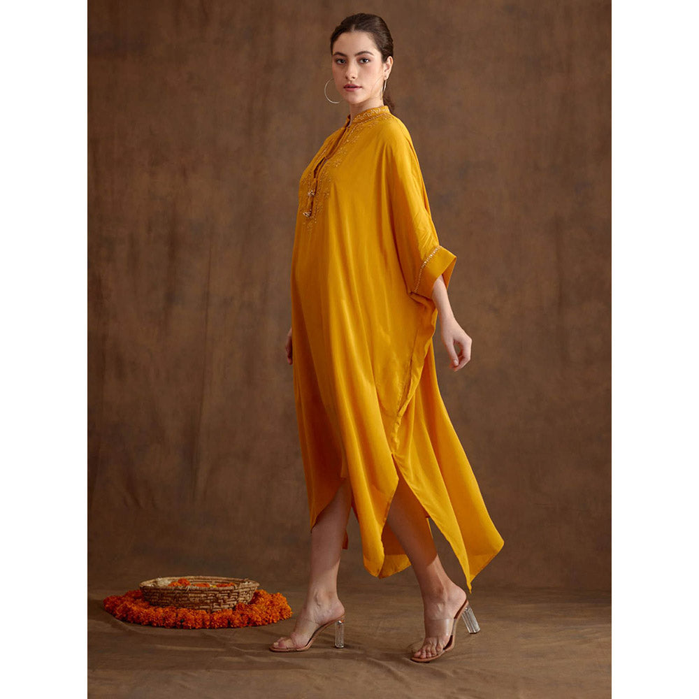 Nikasha Ochre Kaftan Dress