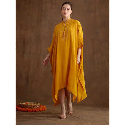 Nikasha Ochre Kaftan Dress
