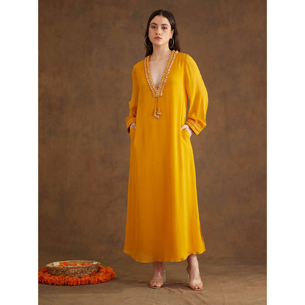 Nikasha Ochre Maxi Dress
