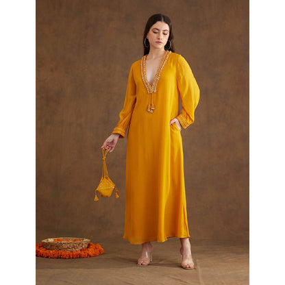 Nikasha Ochre Maxi Dress