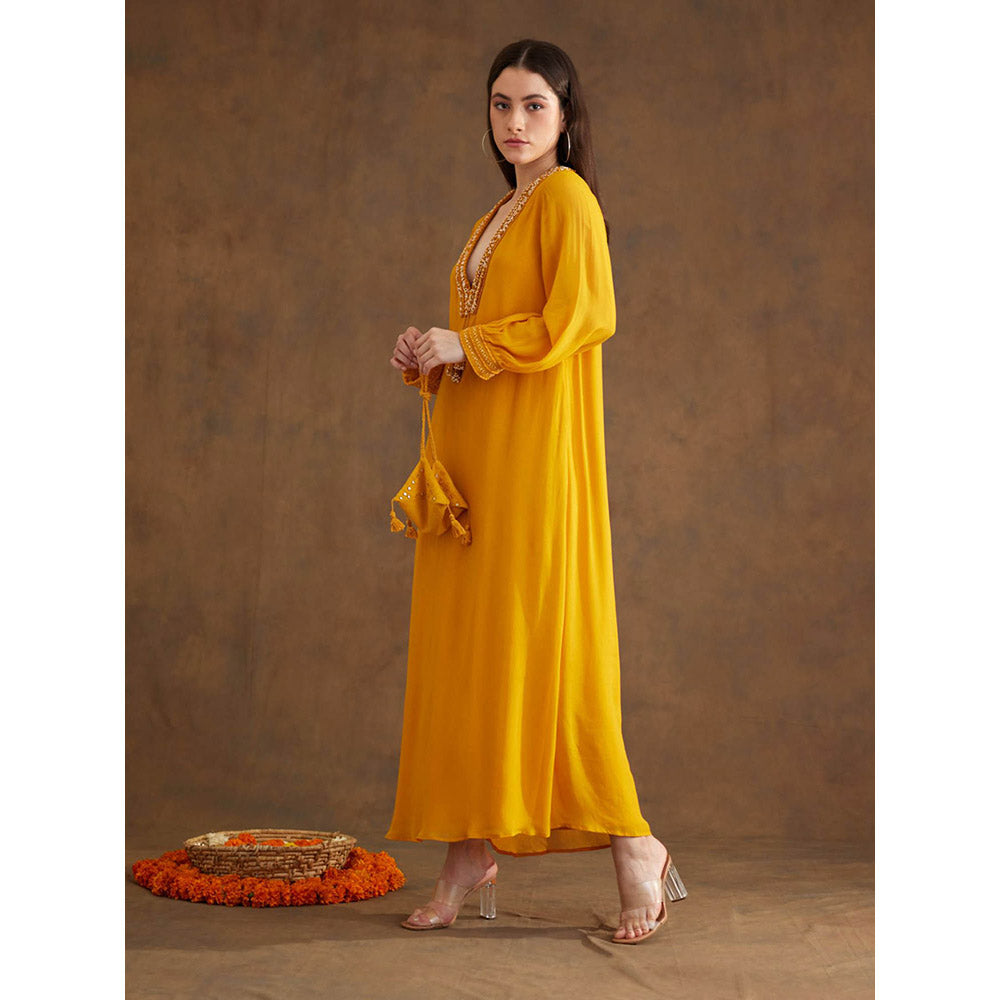 Nikasha Ochre Maxi Dress