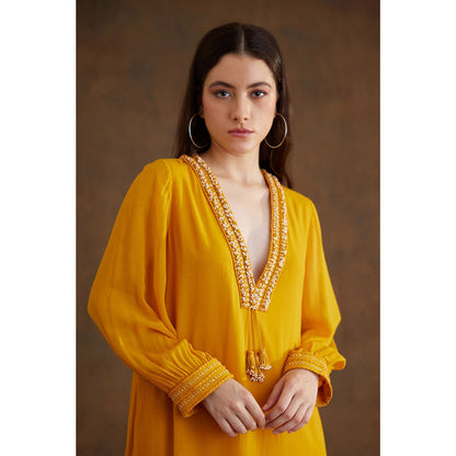 Nikasha Ochre Maxi Dress