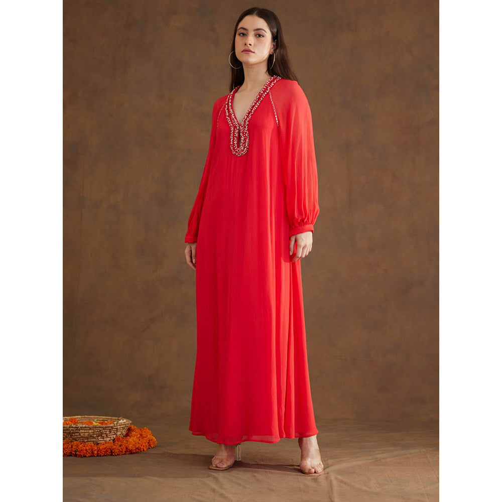 Nikasha Red Maxi Dress