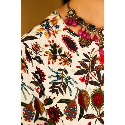 Nikasha Ochre Pure Organza Double Layer Lehenga (Set of 3)