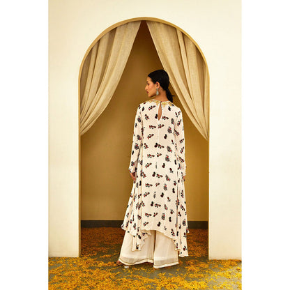Nikasha Ivory Kohinoor Buta Print Palazzo (Set of 2)