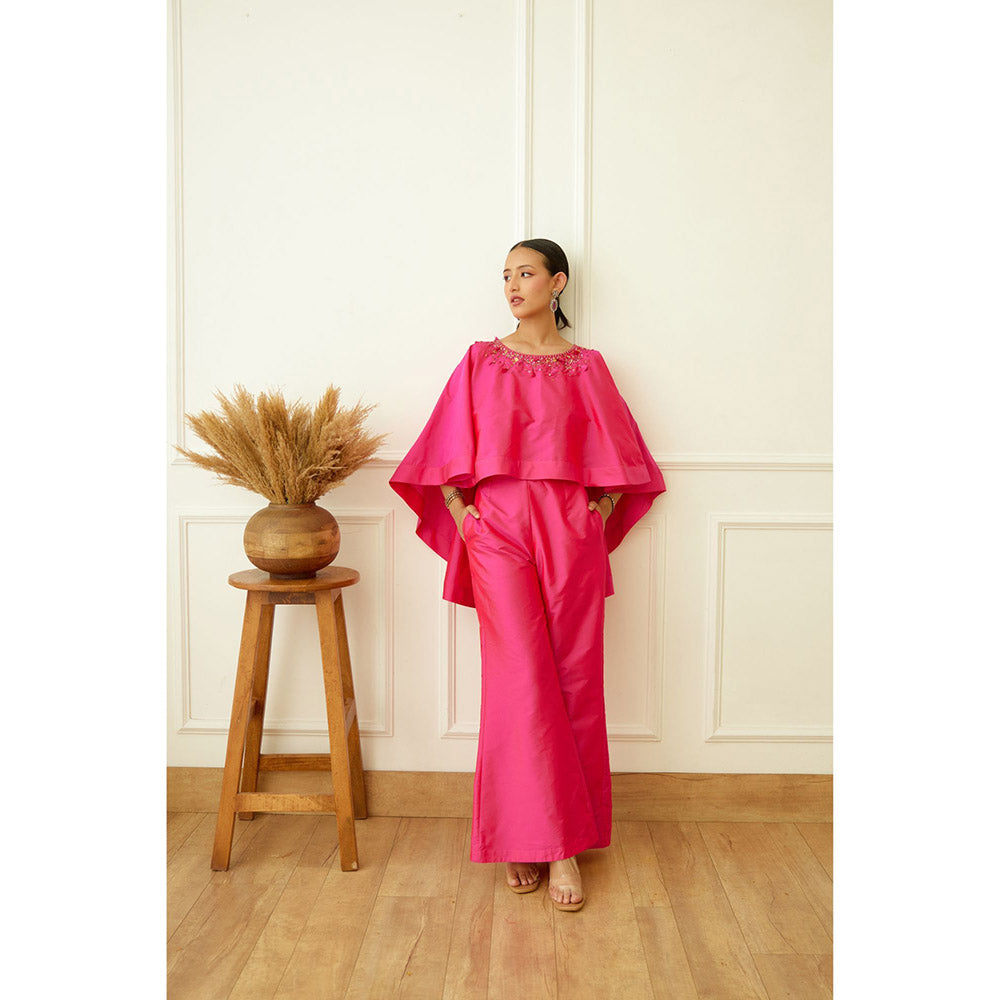 Nikasha Rani Pink Embroidered Co-Ord (Set of 2)