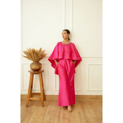 Nikasha Rani Pink Embroidered Co-Ord (Set of 2)