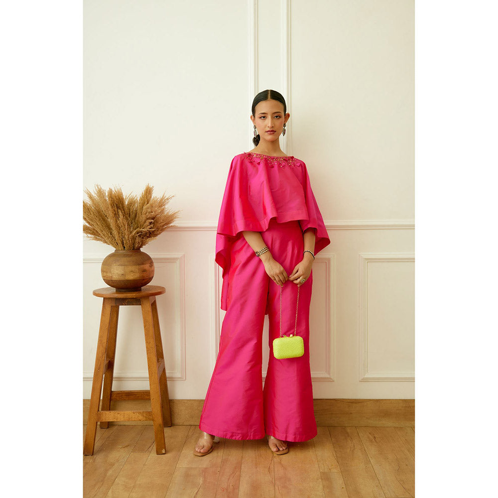 Nikasha Rani Pink Embroidered Co-Ord (Set of 2)