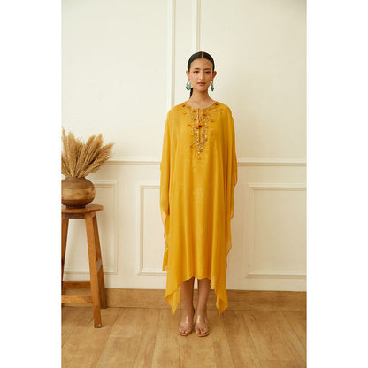 Nikasha Ochre Kaftan (Set of 2)
