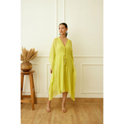 Nikasha Lime Green Kaftan (Set of 2)