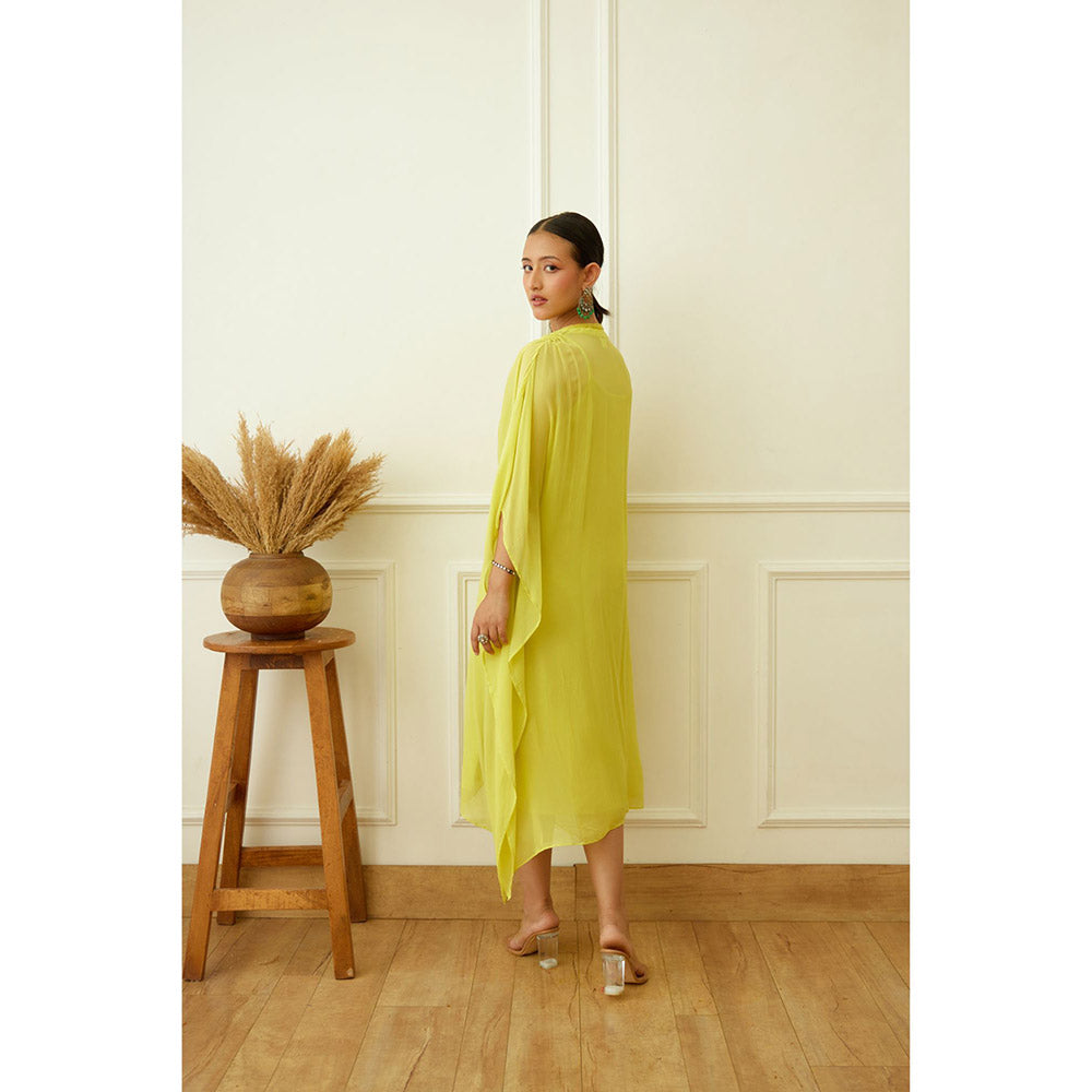 Nikasha Lime Green Kaftan (Set of 2)