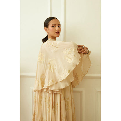 Nikasha Ghee Foil Embroidered Maxi Dress