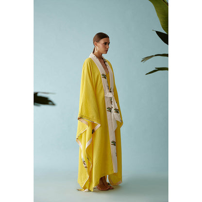 Nikasha Yellow Kimono Sleeves Overgarment