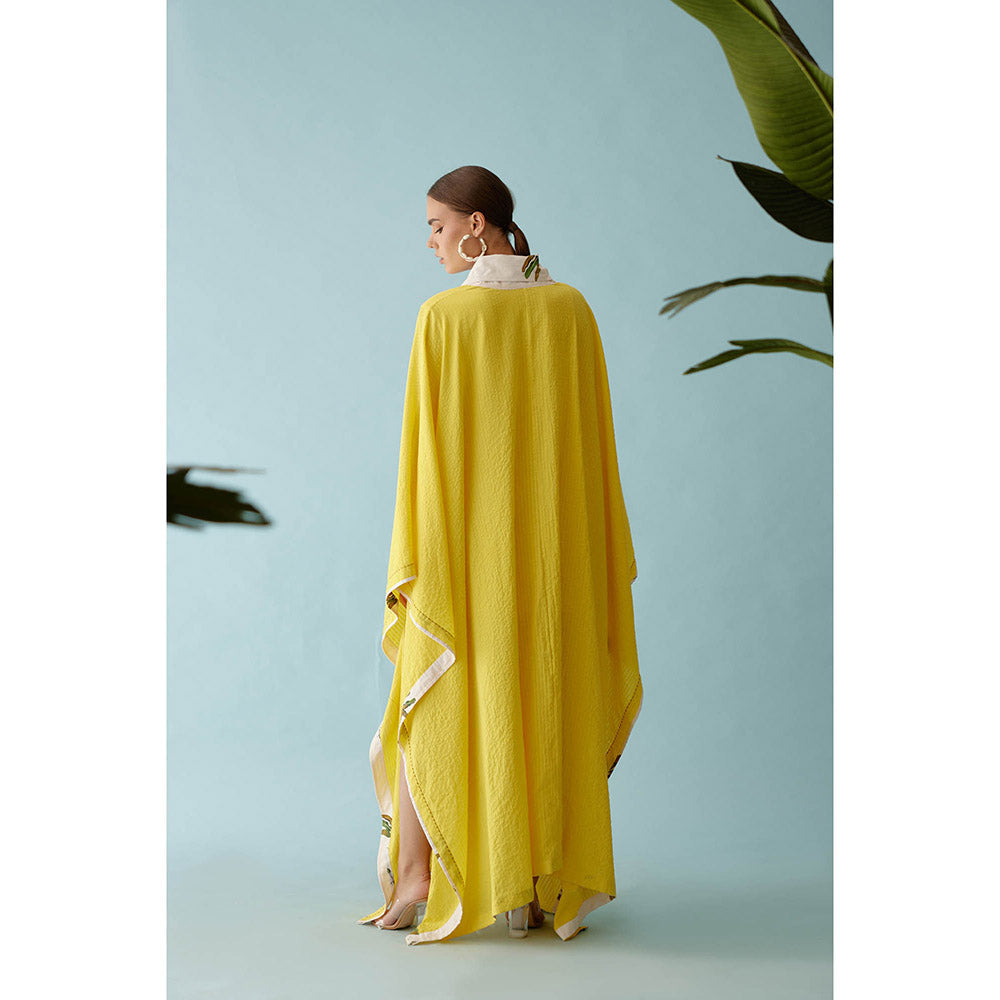 Nikasha Yellow Kimono Sleeves Overgarment