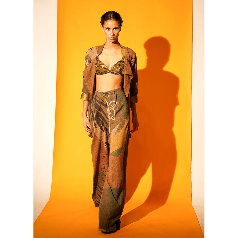 Nikita Mhaisalkar African Baroque Hand Embroidered Bralette