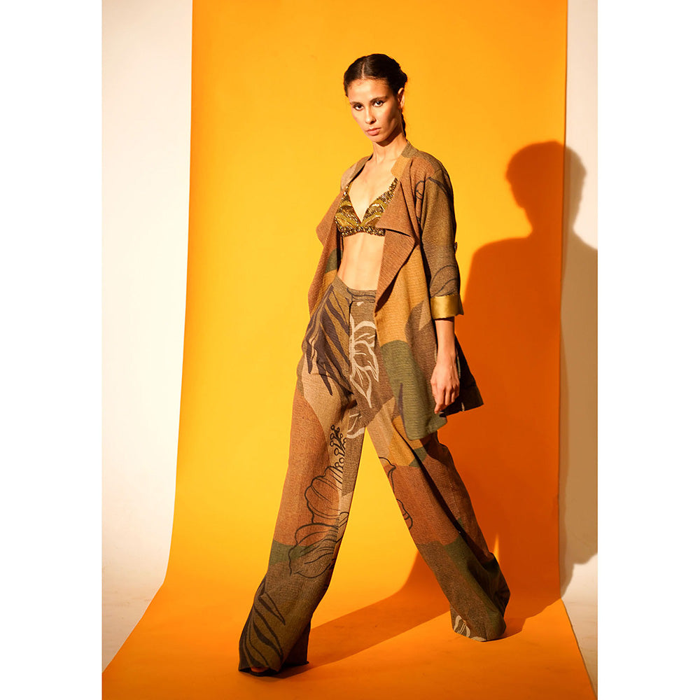 Nikita Mhaisalkar African Baroque Hand Embroidered Bralette