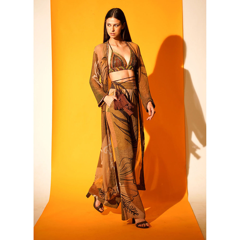 Nikita Mhaisalkar African Baroque Hand Embroidered Bralette