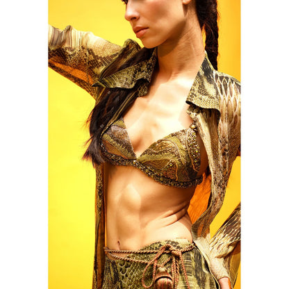 Nikita Mhaisalkar Bralette with African Baroque Hand Embroidery