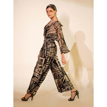 Nikita Mhaisalkar Multicolored Abstract Print Pants