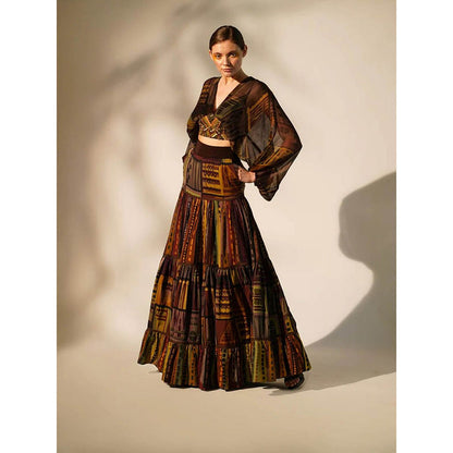 Nikita Mhaisalkar Multicolour Abstract Print Skirt