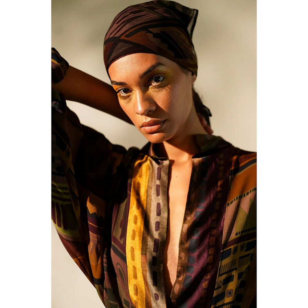 Nikita Mhaisalkar Multicolour Abstract Print Lounge (Set of 3)