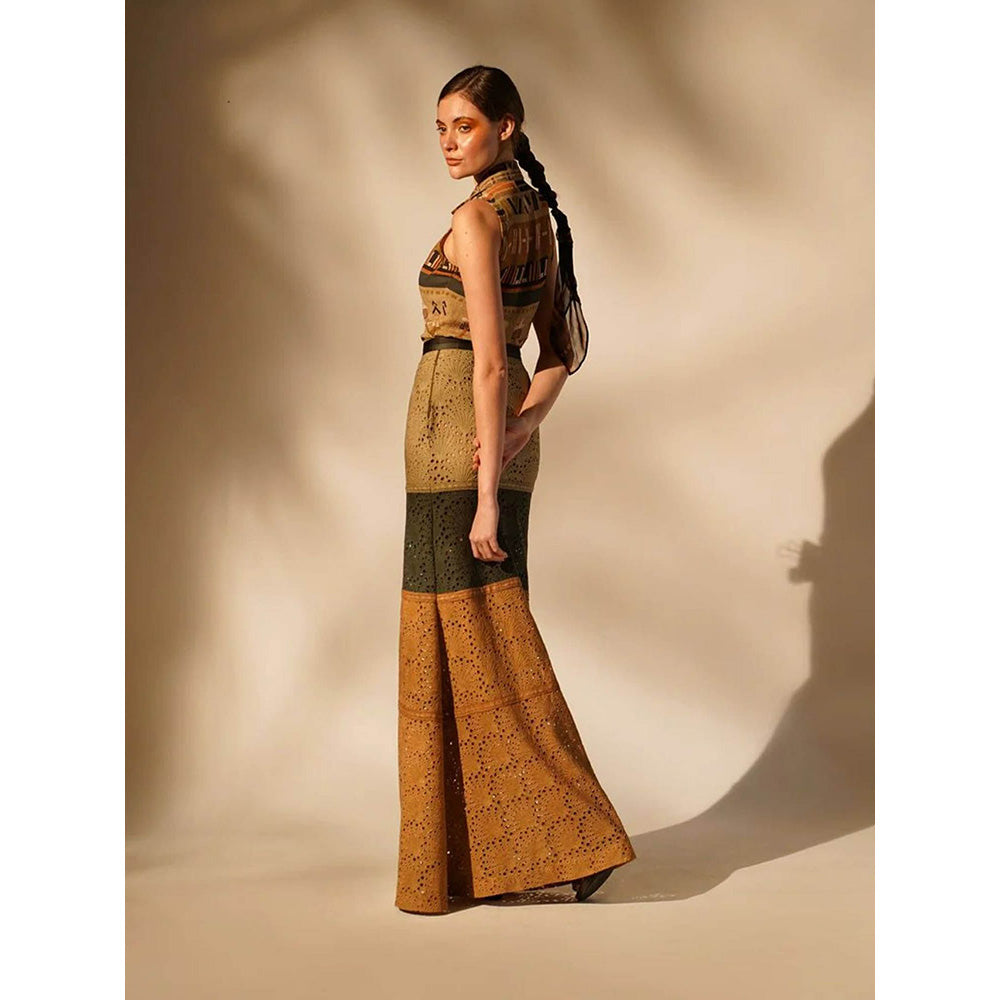 Nikita Mhaisalkar Schiffli Skirt